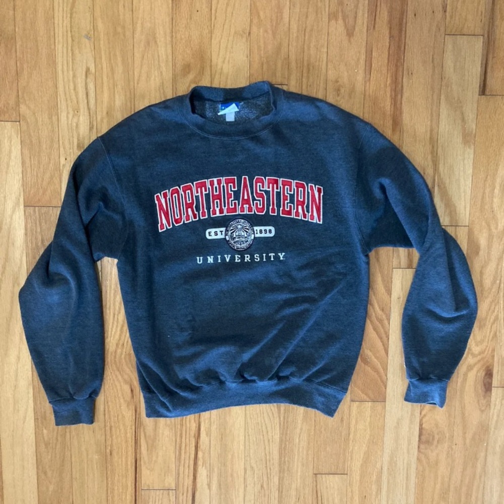Northeastern University Crewneck in Gray size Medium